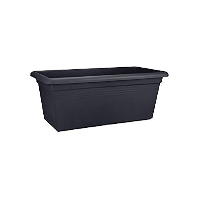 Elho Green Basics Jardin Xxl 100 - Planteur - Noir - Extérieur - L 44.5 x W 96.6 x H 39.3 cm