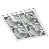 Leds-c4 multidir - Downlight rectangular multidir qr-cb51 4x50w gris