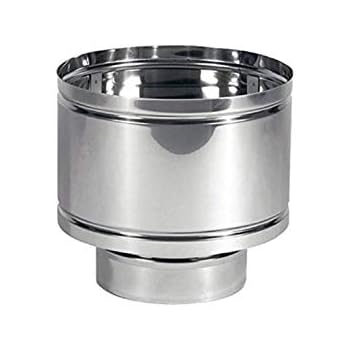 Terminale Cappello Antivento Per Fumaiolo Ø80mm - Acciaio Per Stufe A Pellet - Foto 7