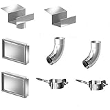 Montageset für Kastendachrinne Simpel Aluminium Natur