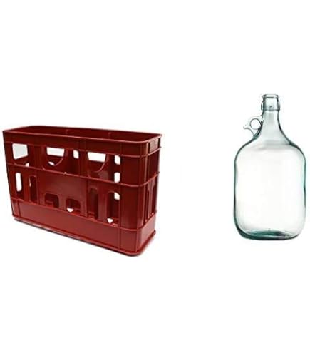 2 Dame In Vetro Palloncini Da 5 L Con Chiusura A Gancio E