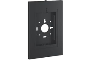 Conecto Soporte de Pared para Tablet, Carcasa de Acero para Tab A 10.1 (2019)/ Tab A7/ S6 Lite 10.4/10.5"/11 y iPad 5/6/7/8/9/ iPad Air 9.7"/ 10.5"/10.9" / iPad Air 9.7"/10.5"/11, Negro
