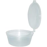 Hard Plastic Lid Sauce Container 60 cc - 50 Pieces
