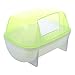 Produktbild SODIAL(R) Haustier Hamster Badezimmer Bad Sand Zimmer Sauna WC Gruen Weiss 12x9x9cm