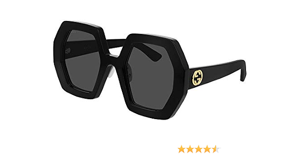 Gucci Occhiali da Sole GG0772S Black/Grey 55/26/145 donna : Amazon.it:  Abbigliamento