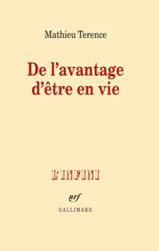 Book's Cover of De l’avantage d’être en vie