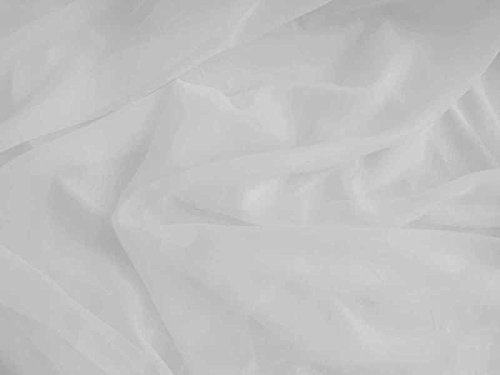 Voile Stoff Meterware am Stück 280 cm Breit (Weiß)