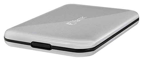 FANTEC ALU-25U3 (für den Einbau einer 6,35 cm (2,5 Zoll) SATA I/II/III Festplatte oder SSD, schraubenloser und werkzeugloser Festplatteneinbau, USB 3.0 SUPERSPEED Anschluss, Aluminium Gehäuse) silber