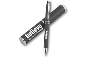 GERTH MEDIEN BELIEVE all things are possible - Kugelschreiber in Etui (schwarz)