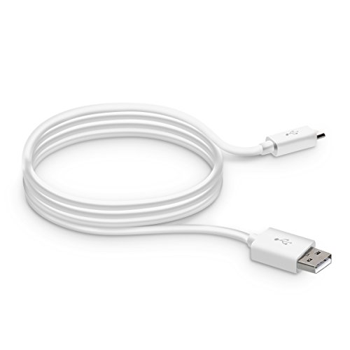 kwmobile Micro USB Dockingstation für Tablets – Ladestation Mikro USB Ladekabel Ladehalterung in Weiß - 6