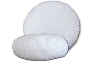 Cieffepi Home Collections Anima (Imbottitura) per Cuscino Arredo Rotondo (Diametro 65 cm Misura finita) gr. 480 in Morbida Ovatta anallergica