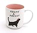 Produktbild CrossLove - Resist and Purrsist Mug, Pink Pussycat Hat, Women's March, Political Mug, Feminist Mug, Girl Power- 11oz Ceramic Coffee Novelty Mug/Tea Cup, High Gloss