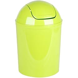 Promobo - Poubelle De Salle De Bain Design City Contenance 5L Vert Anis