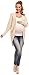 Happy Mama Women's Maternity Chunky Knit Cardigan Coat Warm Wrap. 323p (Beige, ONE SIZE UK 10/12/14)