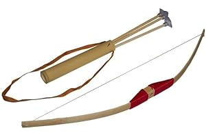 Juguetutto - Arco Pequeño - con Flechas Ventosa - Rojo - Juguete de Madera