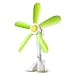 Produktbild Haoli Faux-Blumenentwurfs-Miniskursteilnehmerfan, Klippfan, Elektrischer Ventilator, Schreibtisch-stummer Klammerfan des Hauptschlafsaalbüros