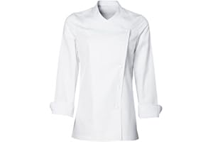 Uniformates Giacca da cuoco a manica lunga da donna e divisa da chef per maestri chef e pizzaioli