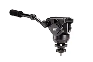 PROAIM CNC Tripod 100mm Pan tilt Fluid Head for Payload Upto 15kg Camera DSLR DV (P-100FH-15MB)