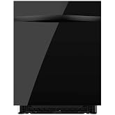 Cecotec Bolero Aguazero 6620 Full-BI Black Glass C. 1850W, 15 Place Settings, 8 Programs, Inverter Motor, FullColor Display,