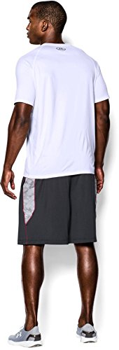 Under Armour Herren Fitness T-shirt und Tank Ua Tech Ss Tee, Mehrfarbig – Crimson/White, L - 4