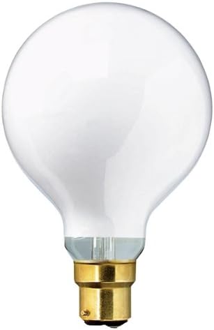 Round 240V 100W 95mm B22d Opal Globe