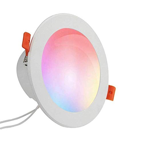 Preisvergleich Produktbild PeiXuan2019 WiFi RGB LED Downlight Intelligente Deckenleuchte Sprachsteuerung Kompatibel mit Alexa Google Home Assistant