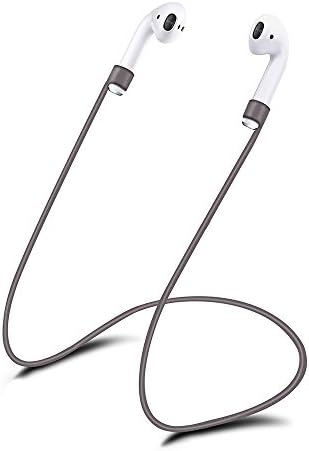 iPhone 7 AirPods Strap Connector - LECASO iPhone 7 &amp; iPhone 7 Plus Apple AirPods Strap Lightweight Durable Tangle Free Wire Cable Connector for Apple AirPods , Gray