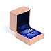 Produktbild Schmuckschatullen Multifunktionale Schmuck-Display-Box, hochwertig mit LED-Leuchten Quadratische Schmuckschatulle, Ring Anhänger Armband Halskette Schmuck-Vitrine Geschenk Aufbewahrungsbox, Geeignet f