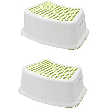 Mikikit Tritthocker Orange - Leichter Kunststoffhocker Für Kinder & Erwachsene