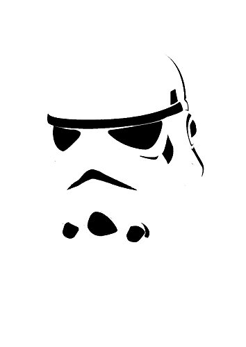 Price comparison product image Storm trooper star wars - DIY easy to apply wall vinyl sticker fun and cool for home improvement and decorations perfect present for fans of the cult film trilogy