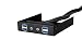 Produktbild SilverStone SST-FP32B-E - Front Panel 3.5" 4x USB 3.0 mit HD Audio, schwarz