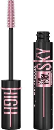 Maybelline New York Mascara Allungante e Volumizzante, Lunghezza e Volume Senza Limiti, Tenuta 24H, Ciglia Ancora più Nere, Lash Sensational Sky High, Tonalità: Cosmic Black, 7,2 ml