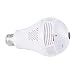 Produktbild 360 Panoramische WiFi Hause E27 Lampe Kamera Fernüberwachungskamera Monitor Beleuchtung + Überwachung (Weißes Licht)