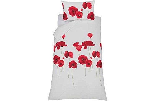 Poppies Red Bedding Set - Single.