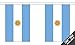Produktbild The Flag Wholesaler Wimpelkette Argentinien, 30 Flaggen, 9 m