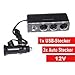 Produktbild +++HOT +++ 1x USB + 3Fach 12V Auto Zigarettenanzünder Verteiler KFZ-Steckdose für GPS, Kamera, PSP, USB, CD PLAYER, PDA, Handys