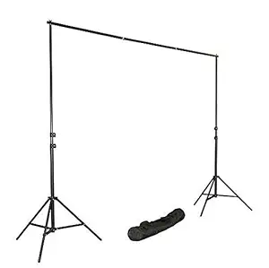 Boltove 9FT X 9 FT Portable Background Backdrop Support Stand Kit, Photo Video Heavy Duty Background Stand Support System for Parties with Carrying Bag for Green Screen Muslin