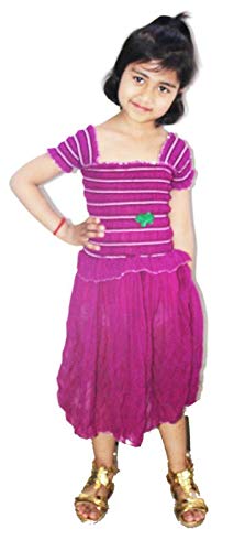 Style Stock Baby Girls Cotton Gathered Dresses Age 5 Year (Mergenta Color) RS.99 (67.00% Off) - Amazon
