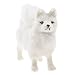 Produktbild Schöne Samojede Hund Figuren Spielzeug Plüschtier Haus Sammlung Dekoration Weinachten Geschenke - Weiß, S (L x B x H): ca. 16 x 6 x 15 cm