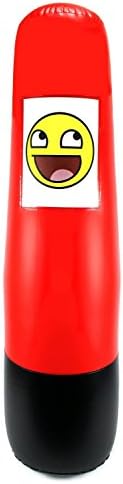 Velocity Boxing Inflatable Punching Bop Bag with Foot Pump, Clear Photo Pouch, 56-Inch Tall