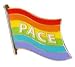 Produktbild Flaggen Pin Regenbogen - Pace Fahne Flagge Anstecknadel