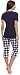 Italian Fashion IF Womens Nursing Pyjama Set Zita 0225 (Dark Blue, XL)