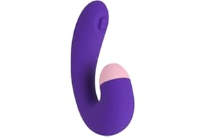 Diversual Jaleoh, Succionador Clítoris, Estimulador Punto G, 10 Modos de Succión, 10 Modos de Vibración, Silicona (Morado)