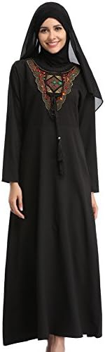 Yalatan Muslim Women's Robe Embroidery Collage National Wind Dress Arabic Women's Clothing