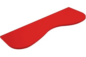 MODULARREDO | CUPIDO Mensola da Muro, Mensola Cameretta, Mensola da Parete, 76x26x1,8 cm, Rosso, Kit Tasselli Incluso - Made in Italy