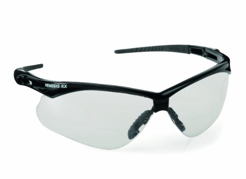 JACKSON SAFETY V60 Nemesis Rx Schutzbrillen, Sichtscheibe mit Lesehilfe +1.0 Dioptrien , 1 Stück,KC-28618-a,