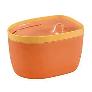 Emily Pets Automatic Water Fountain Waterbowl Large Drinking Bowl Cat Drink Cat Water Fountains,Pet Water Fountain, Cat Drinking Fountain, Kitty Water Fountains Water Bowl for Cats(Orange)