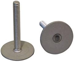 Weld Mount SS Stud 1.25inch Base 1/4 X 20 Threads 1inch Tall