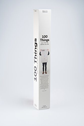 Doiy „100 Dinge müssen Sie tun, bevor Sie sterben“ Englisch Poster, Kunststoff, weiß, 6 - 5
