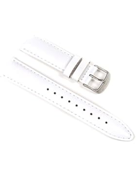 Timex Ersatzband Uhrenarmband Leder Weiß 20mm für T2N345